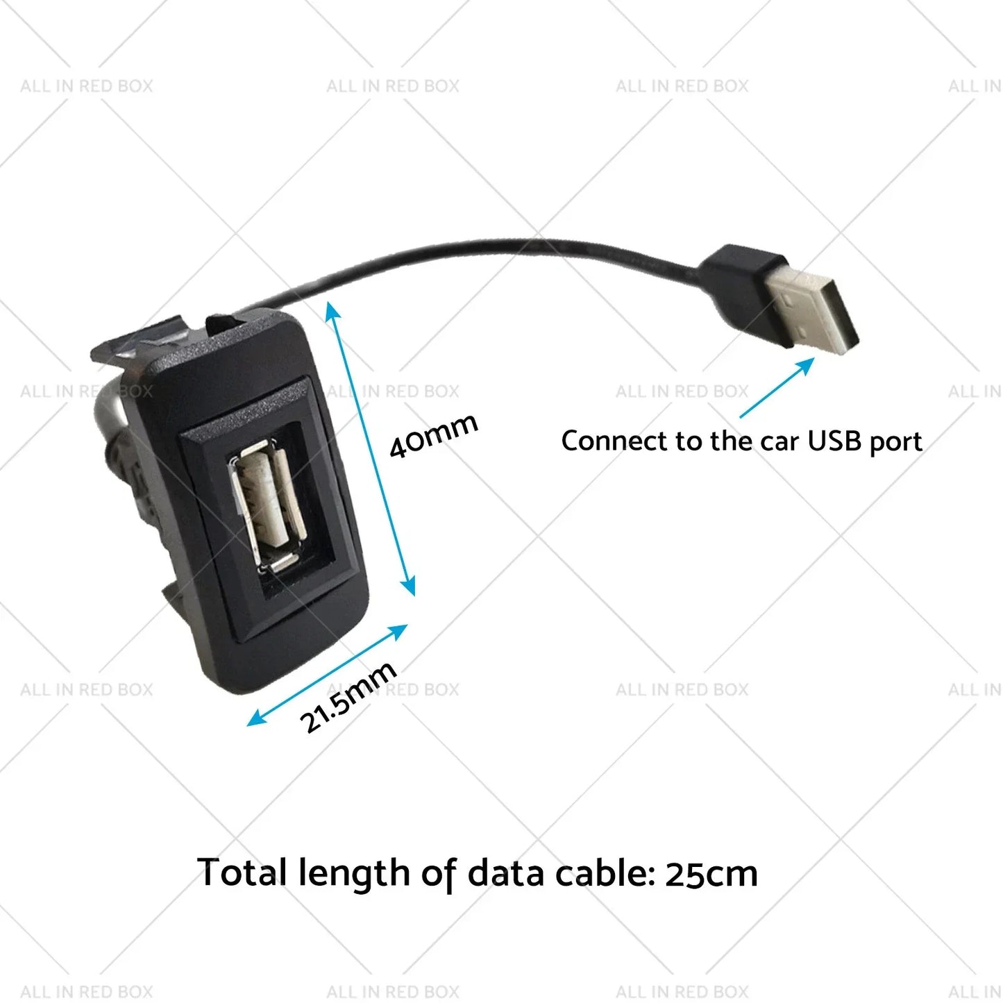USB Passthrough for Toyota Hilux Prado Landcruiser 4Runner (2003-2023)