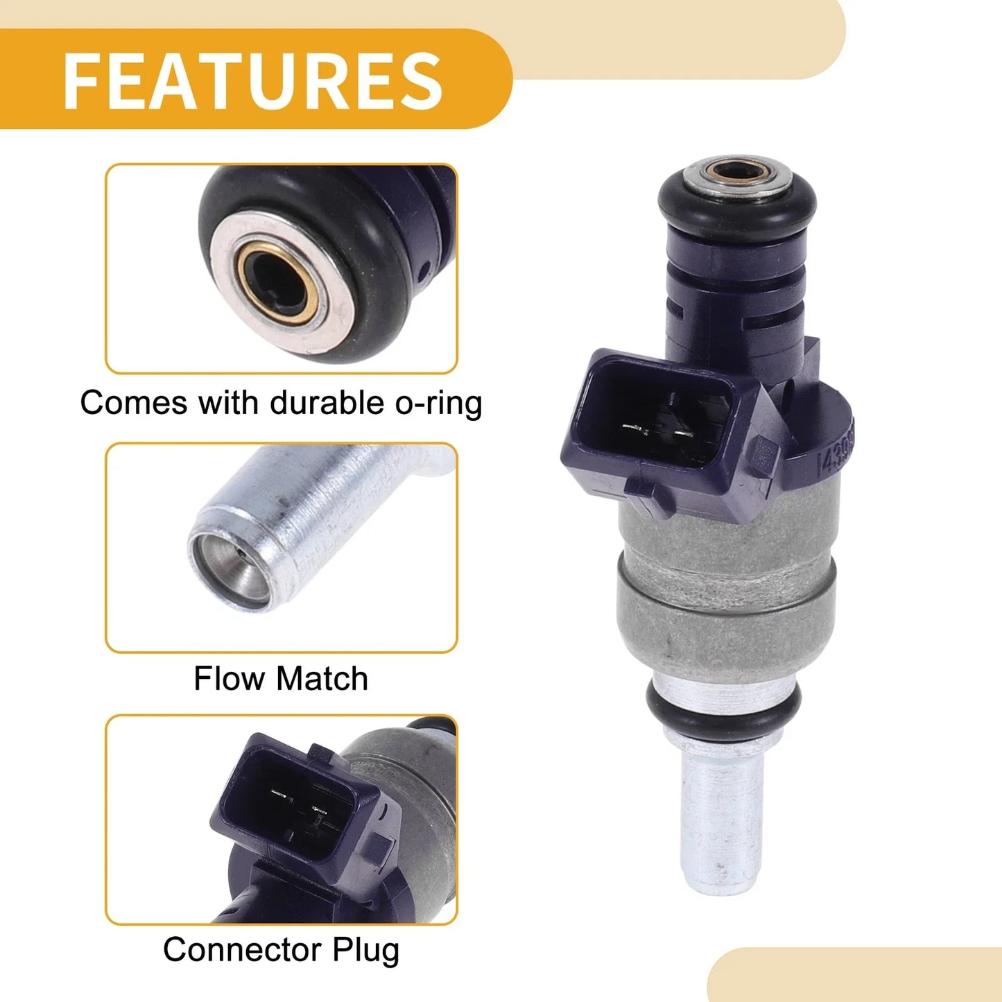 1 Pcs 3.0L Fuel Injector for BMW 330ci (E46) (2001 - 2006)