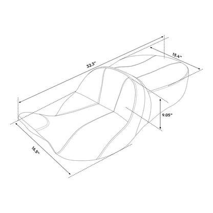 Driver & Passenger Seat for Harley Street Glide Tri Glide (2009-23)