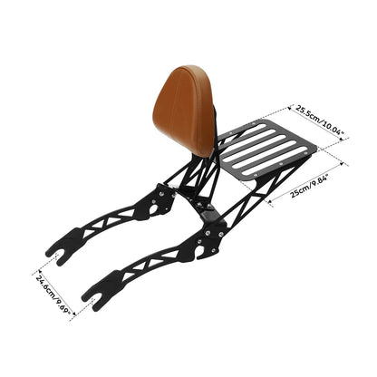 Sissy Bar Backrest Luggage Rack for Indian Scout (2015-2024)