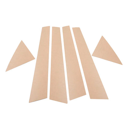 6 x Silver Pillar Post Window Cover Trim for Kia Forte K3 (2009-2012)