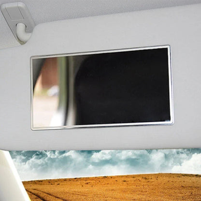 Stick On Self Adhesive Sun Visor Glass Mirror Make Up Mirror for Vehicle