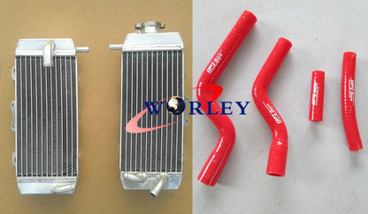 Aluminum Radiator & Silicone Hoses for YAMAHA YZF250 YZ250F (2007-2009)
