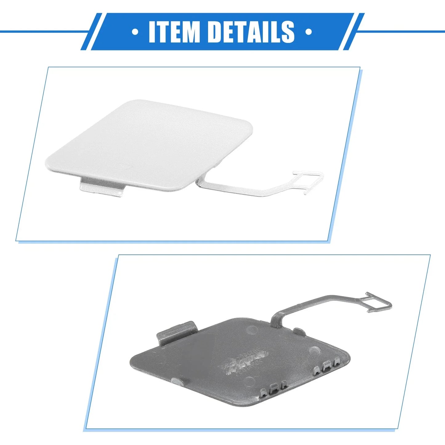 Rear Bumper Tow Hook Eye Hole Cover Cap for BMW 3 F30 White (2012-2015)
