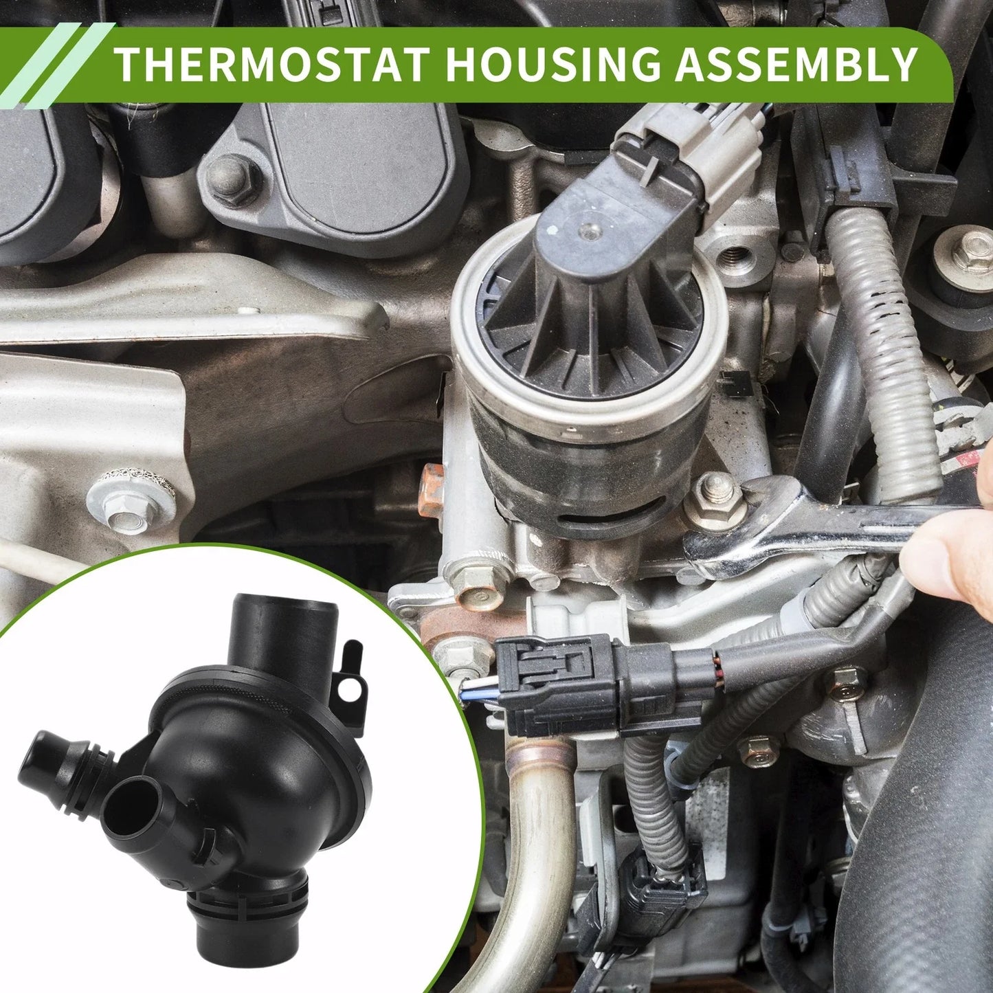 Thermostat Housing Assembly 3.0L L6 for BMW 640i (2012-2018)