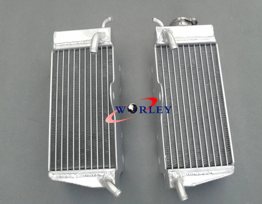 Aluminum Radiator + Blue Hose for Honda CR250R CR250 (1985-1987)