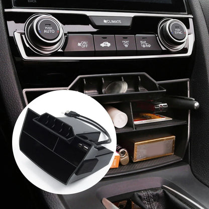 Console Central Storage Box + USB Accessories for Civic (2016–2019)