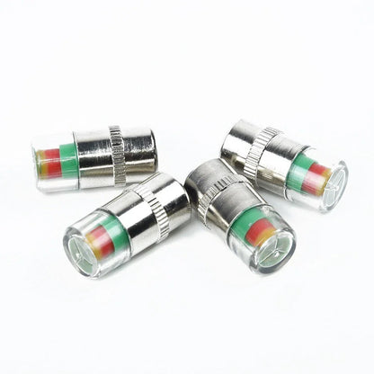 4 x Valve Tyre Cap Dust Monitor Wheel Tire Pressure 32-36 PSI Sensor