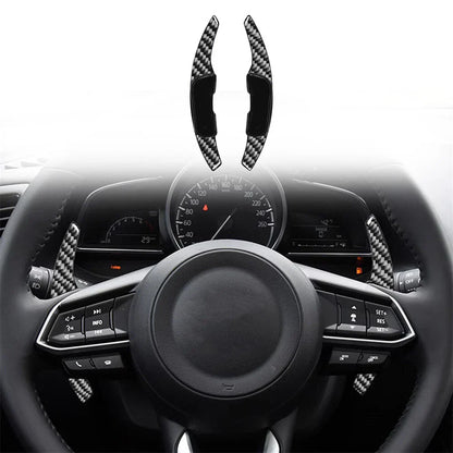 Carbon Fiber Steering Wheel Shift Paddle for Mazda ATENZA MX-5 CX-4 CX-3