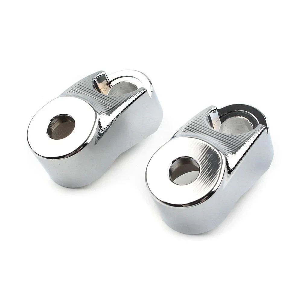 39mm 49mm Chrome Short Front Turn Signal Mounts for Harley Sportster FXR
