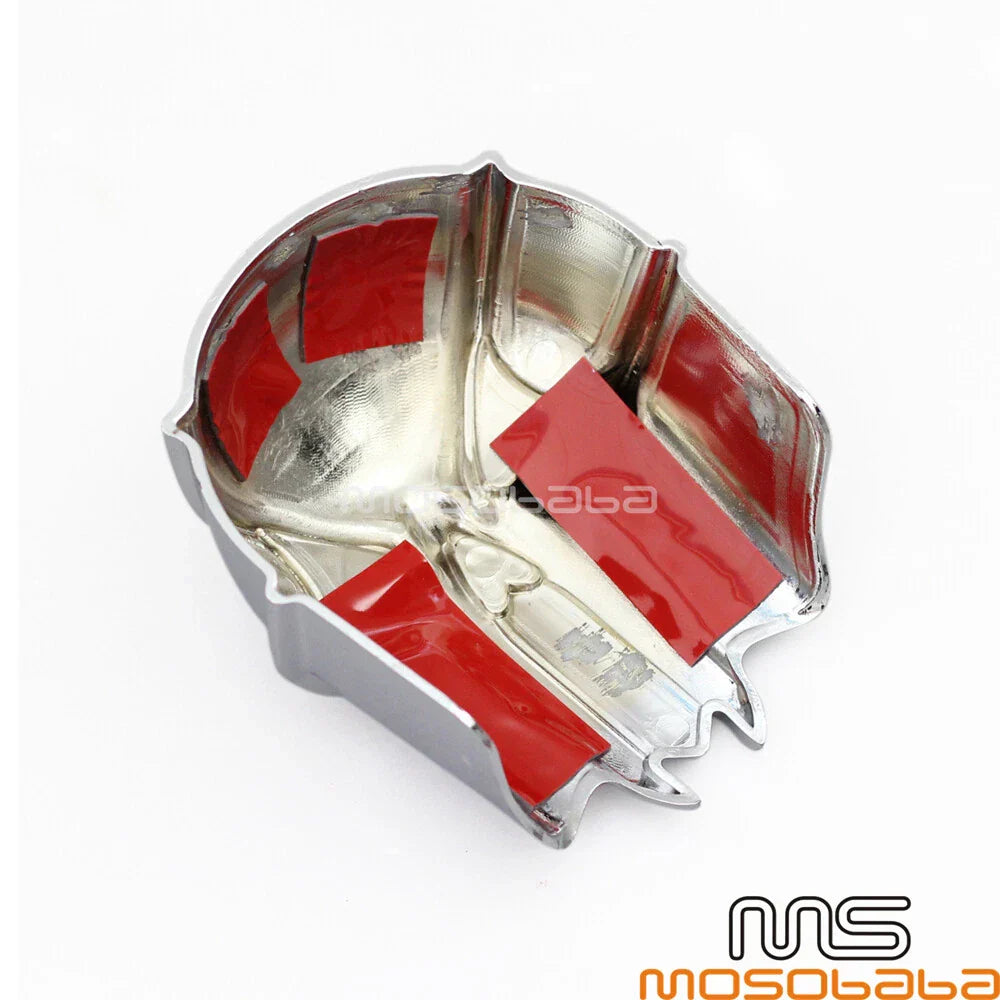 Chrome Skull Trumpet Horn Cover for Harley Dyna Softail Fat Boy (1992-2013)