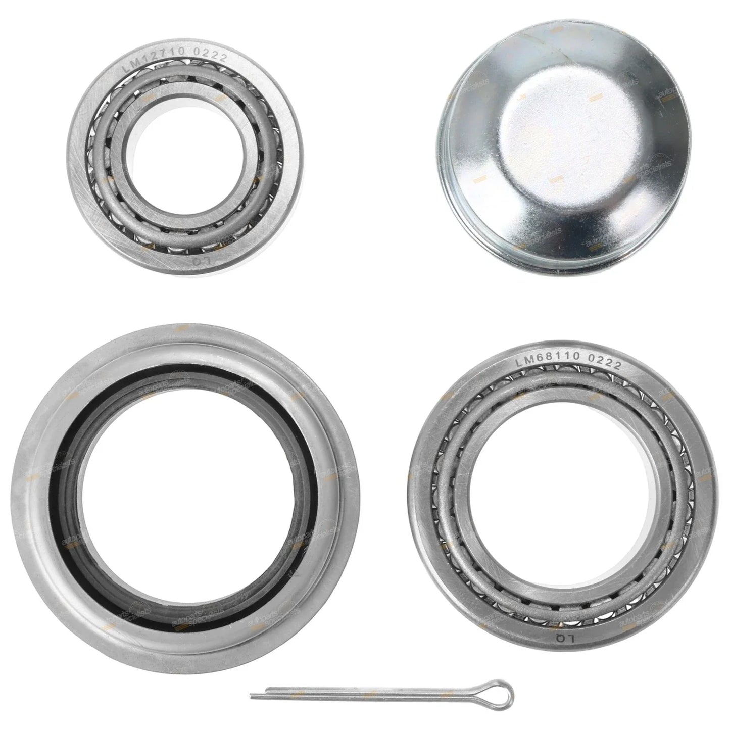 Marine Trailer Wheel Bearing Kit 45mm Square Axle for Ford Type Axels
