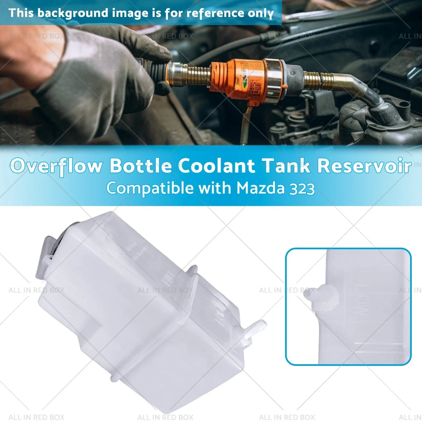 Coolant Overflow Bottle Tank for Mazda 323 Protege (1990-1998)