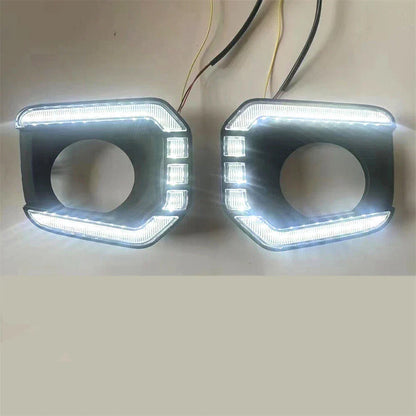 LED DRL Turn Signal Fog Light Bezel for Toyota Tacoma (2016-2023)