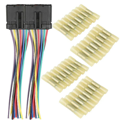 2 x Door Harness Connector Wiring Pigtail for Jeep