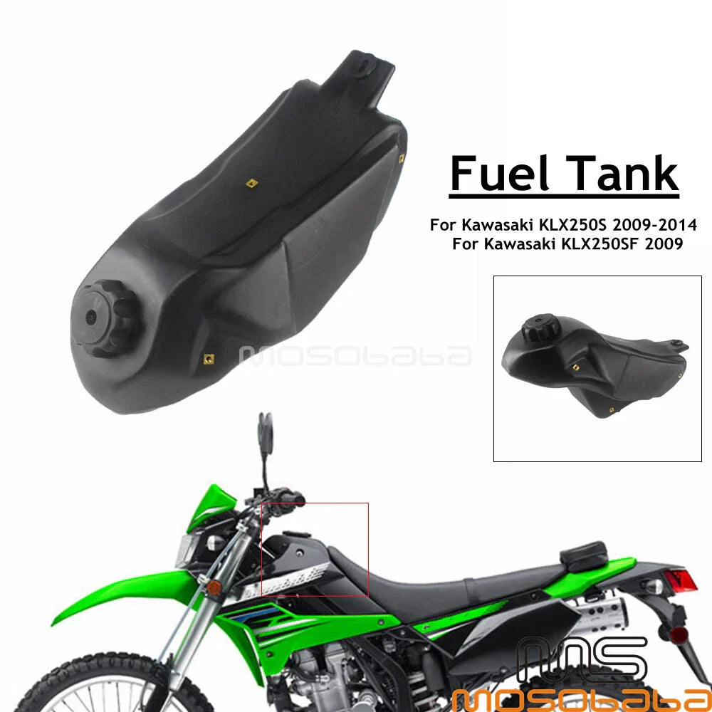 2.4 Gallon Fuel Gas Tank for Kawasaki KLX250SF, KLX250S (2009-2014)