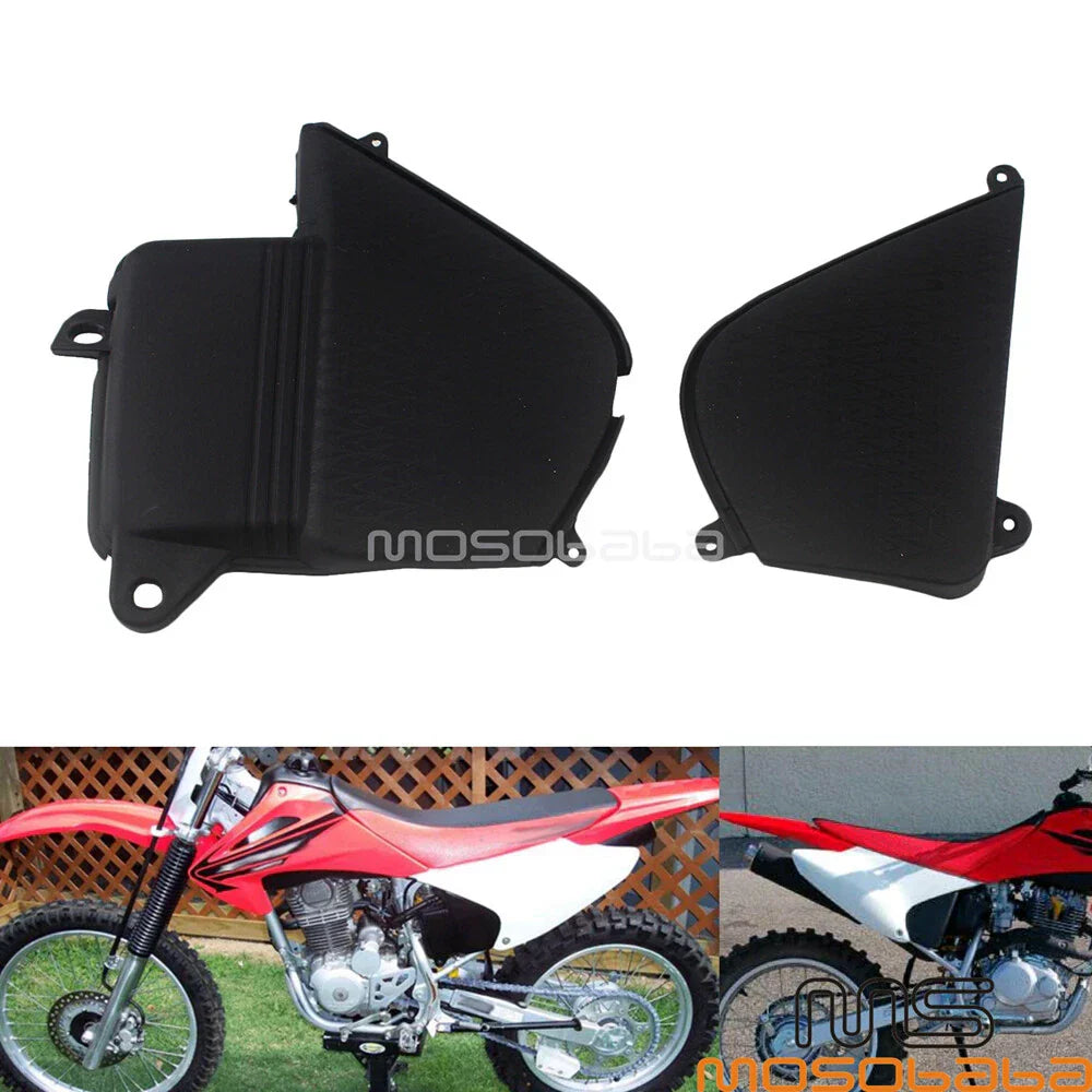 Black Motorcycle ABS Plastic Battery Box Side Covers for Honda CRF230F (15-19)