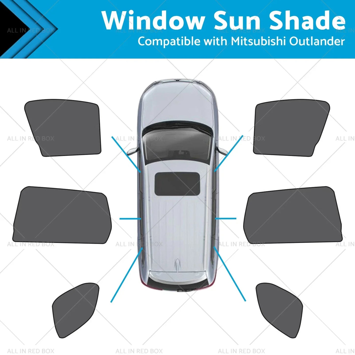Magnetic Mesh Sun Shades for Mitsubishi Outlander (2021-2023)
