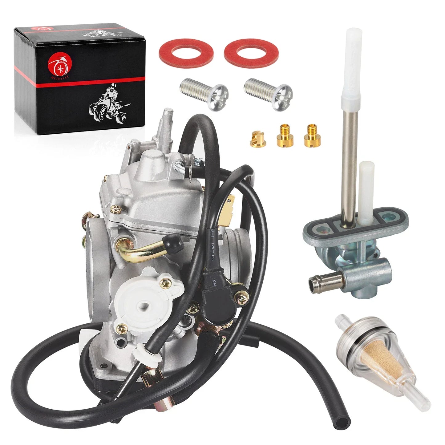 Carburetor & Fuel Valve Petcock for Yamaha Road Star 1700 XV1700 (2004–2007)