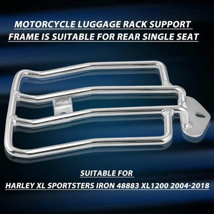 Chrome Solo Seat Rear Fender Luggage Rack for Harley Sportster XL 883 1200