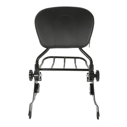 Detachable Backrest Sissy Bar & Luggage Rack for Harley Touring (2009-2025)