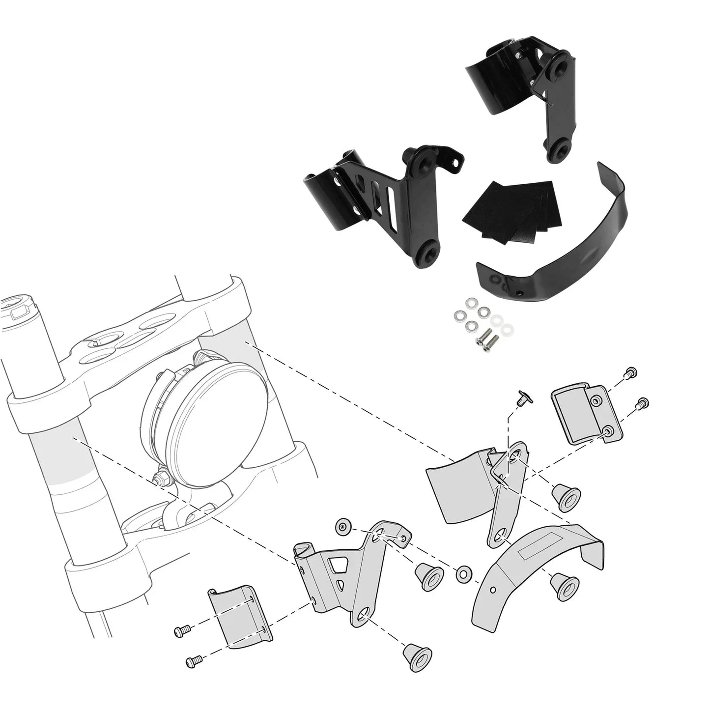 Headlight Fairing with Bracket for Harley Softail FXST FXBBS (2018-2025)