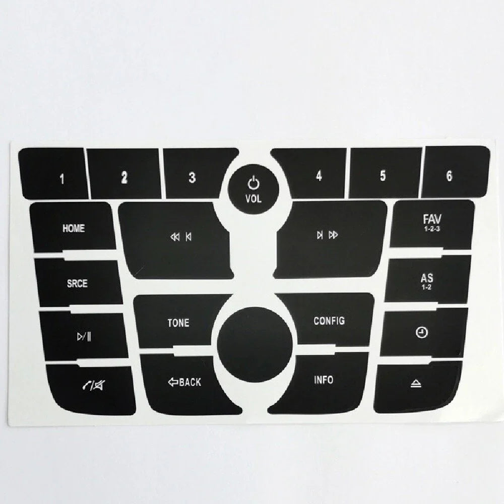 Car Radio Button Repair Decal Sticker Set for Buick Verano Encore (2012-2017)