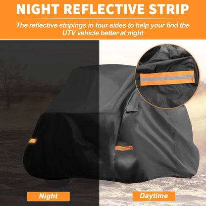 Waterproof UTV Cover for Honda Pioneer 700 Black 210D-PU (2014-2023)