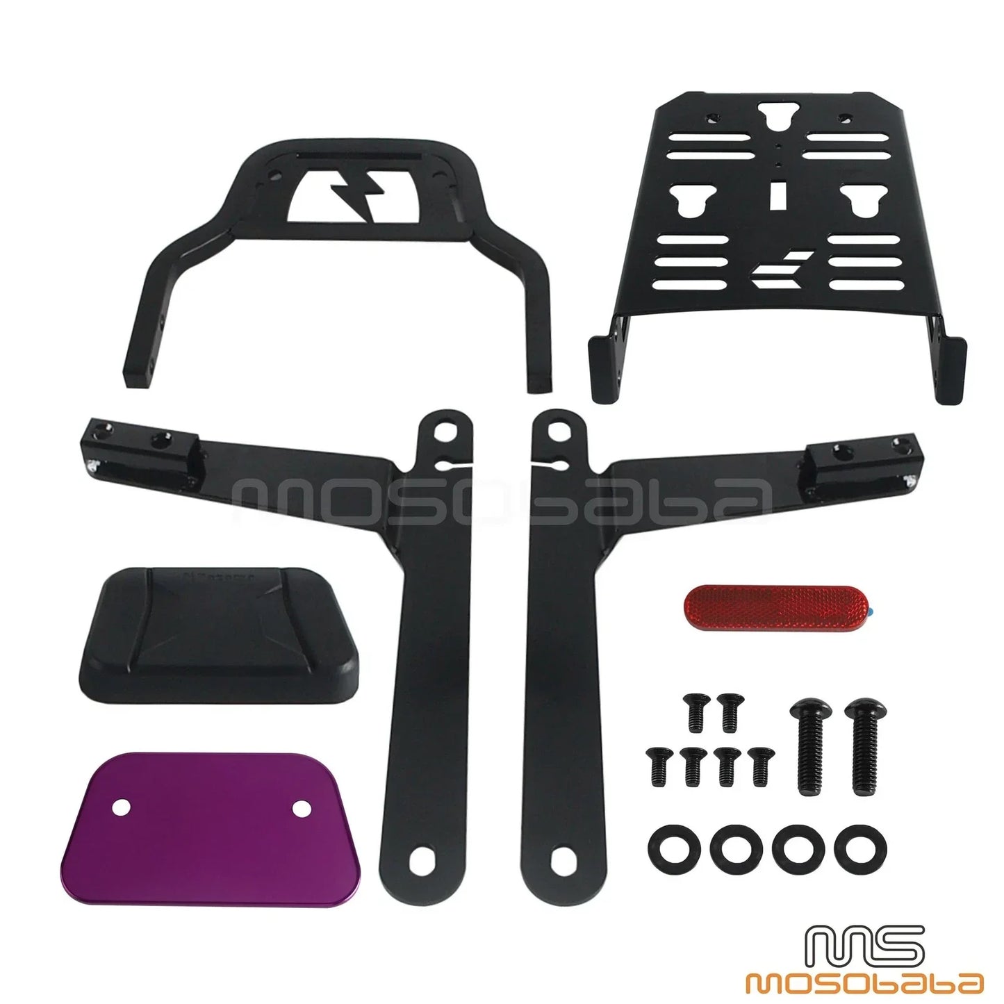 Low Profile Luggage Rack Sissy Bar for Dyna Wide Glide FXDWG (2006-2009, 2015-2017)