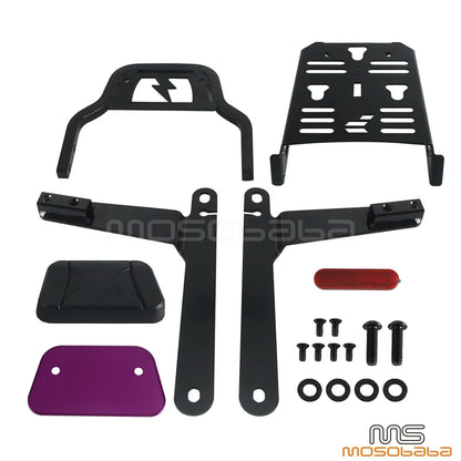 Low Profile Luggage Rack Sissy Bar for Dyna Wide Glide FXDWG (2006-2009, 2015-2017)
