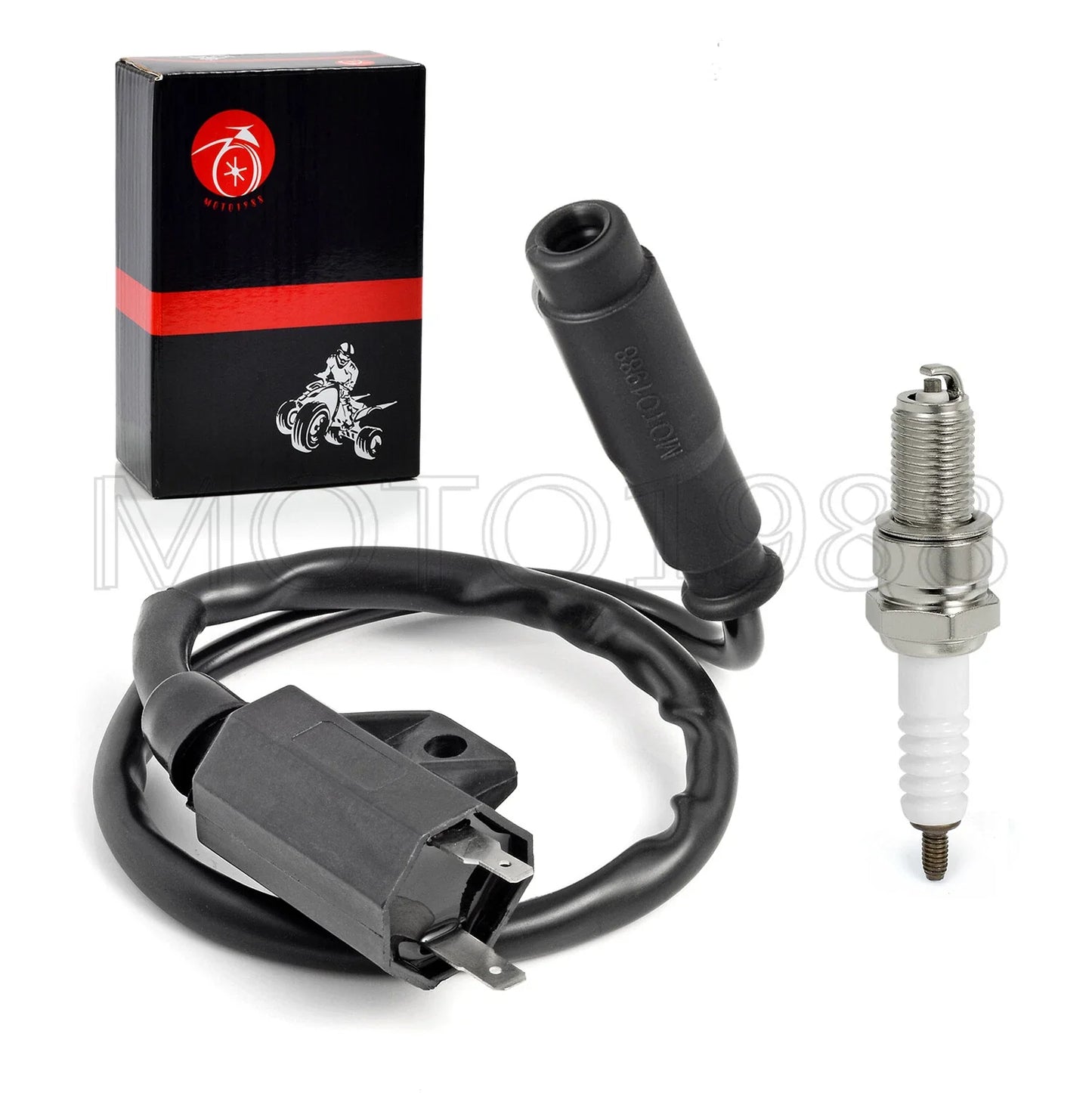 Ignition Coil Spark Plug Cap for Kawasaki Bayou 400 (1993–1999)
