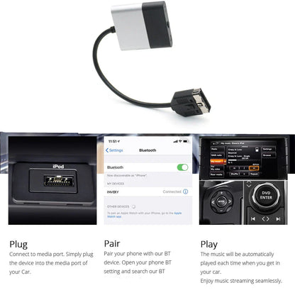 Bluetooth AUX Adapter 30pin for Land Rover Range Rover (2002-2012)