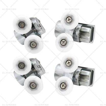 4 x Zinc Alloy Shower Door Rollers Twin 23mm for Various Models