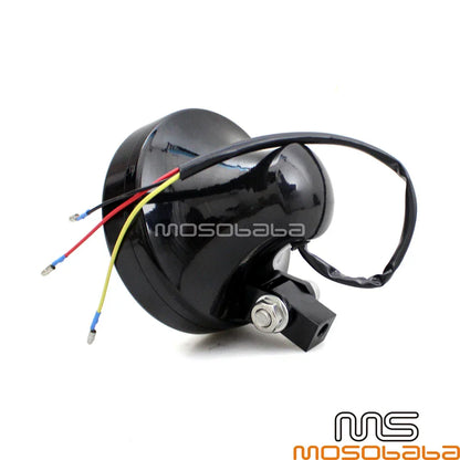 Drilled Headlight 4.5" for Harley Cafe Racer Sportster Chopper