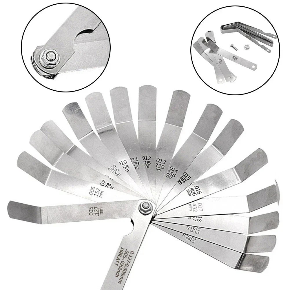 Valve Adjustment Stainless Steel Motorcycle Feeler Gauge for All Makes
