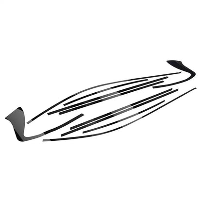 Chrome Blackout Overlay Window Trim for Infiniti Q50 Q50S (2014-2023)