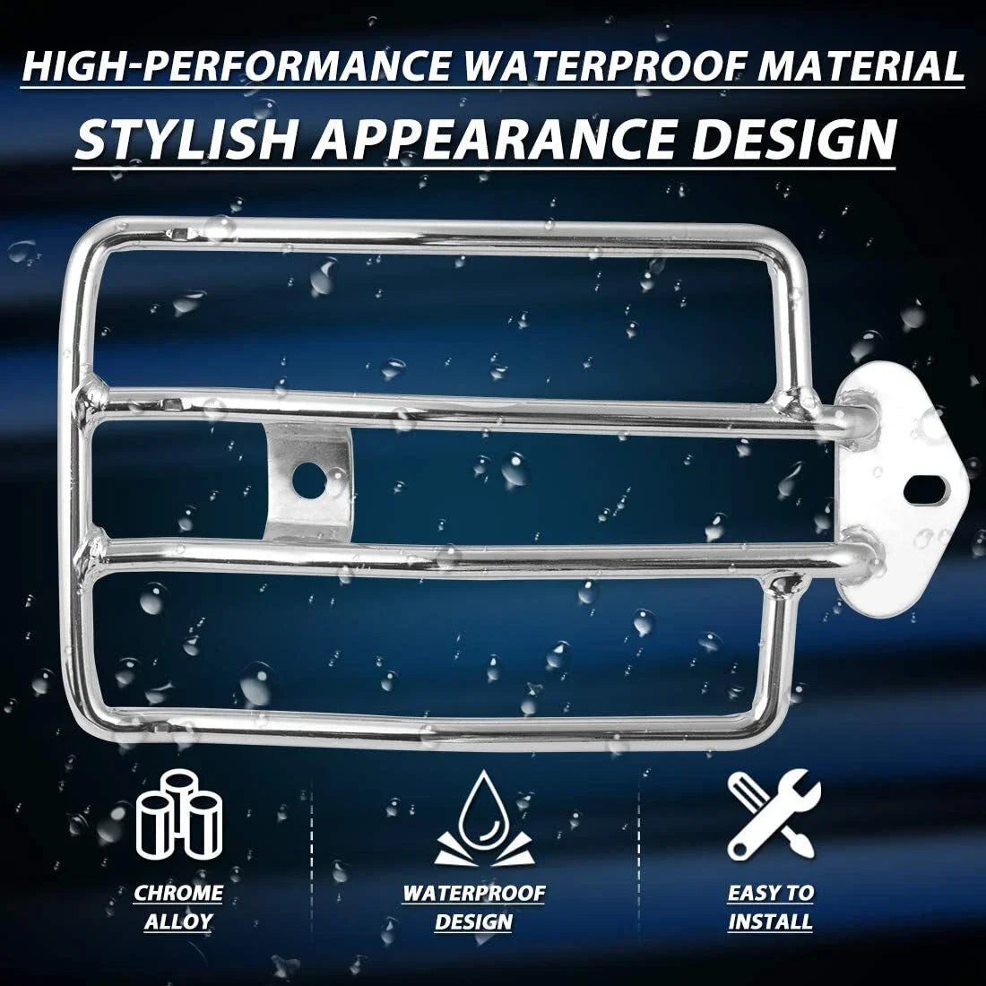 Chrome Solo Seat Rear Luggage Rack for Harley Sportster XL 883 1200 (2004-2015)