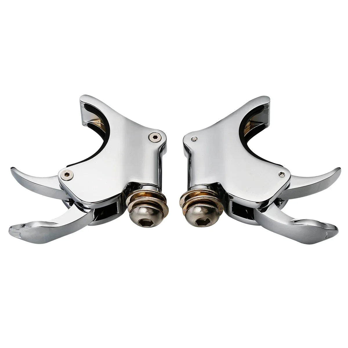 49mm Chrome Windshield Clamps for Harley V Rod VROD, Sportster XL1200X (02-10)