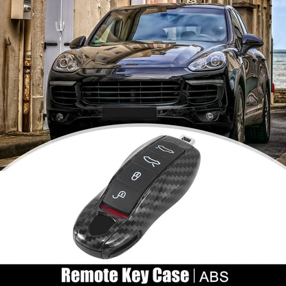 Carbon Fiber Black Key Fob Cover for Porsche