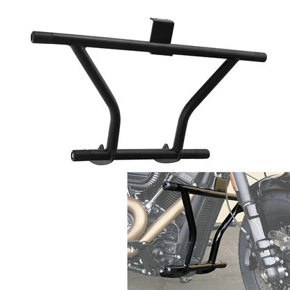 Matte Black Engine Guard Crash Bar for Harley Softail Fat Bob (2018-2024)