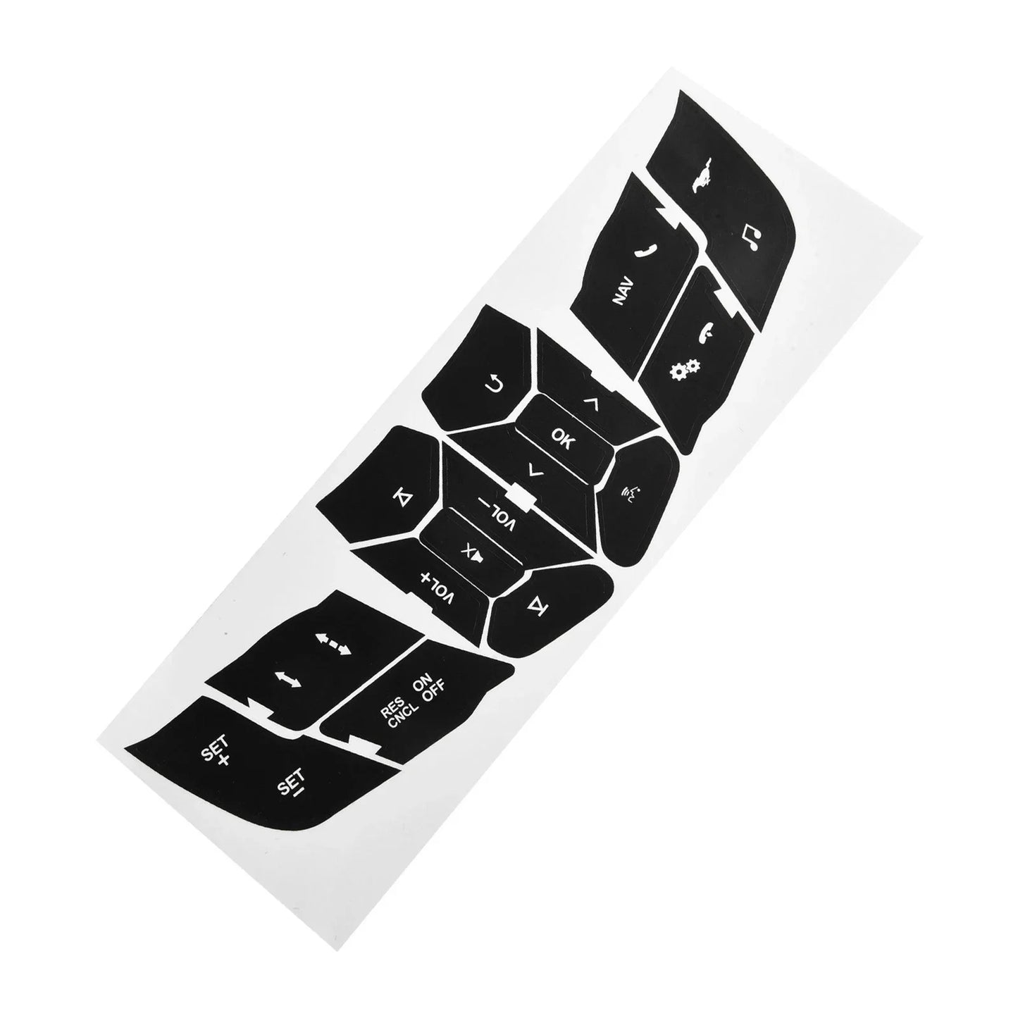 Steering Wheel Button Decals for Mustang