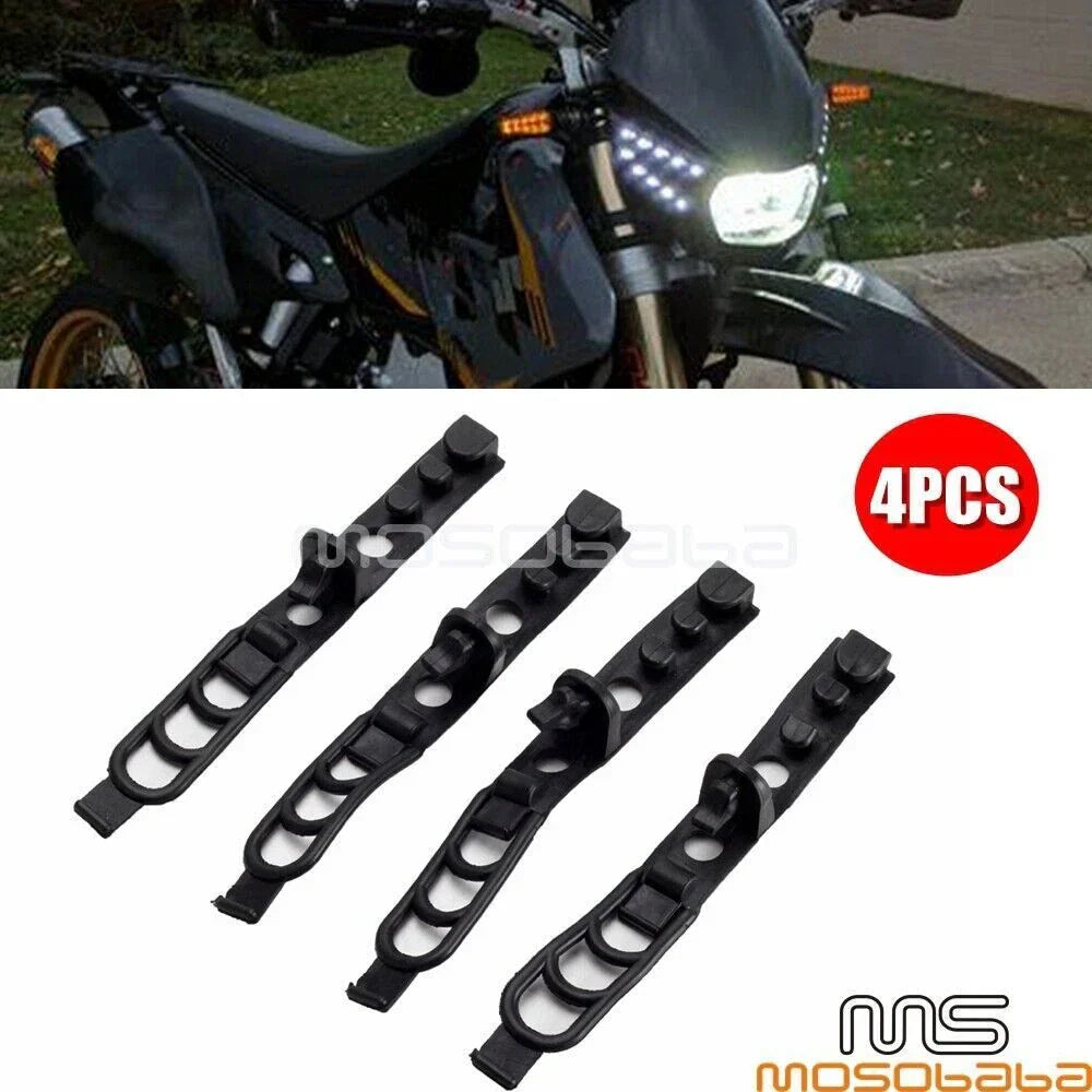 Off Road Motorcycle Headlight Fairing Rubber Straps for Dirt Bike Dual Sport