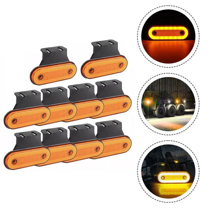 Orange Amber LED Marker Lights for Various Vehicles