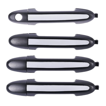 4pc Front Rear Outer Door Handle Chrome for Hyundai Santa Fe CM (2005-2012)
