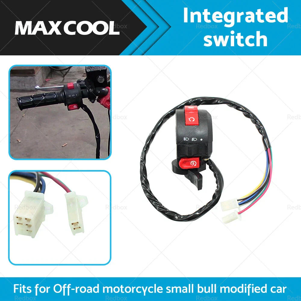7 Wire Kill Switch Button Housing for 110cc 125cc PIT Quad Dirt Bike ATV