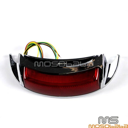 Chrome Brake LED Fender Tip Lights for Harley FLHTC FLHTCU FLHTCUL FLHTK (2009-2023)