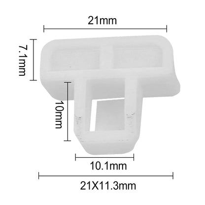 Front Bumper Cover Clip Nylon for Vehicle White Accessories