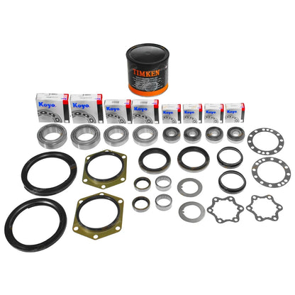 Swivel Hub Overhaul Kit + Wheel Bearings Oil Seals + Grease for Ford Maverick DA