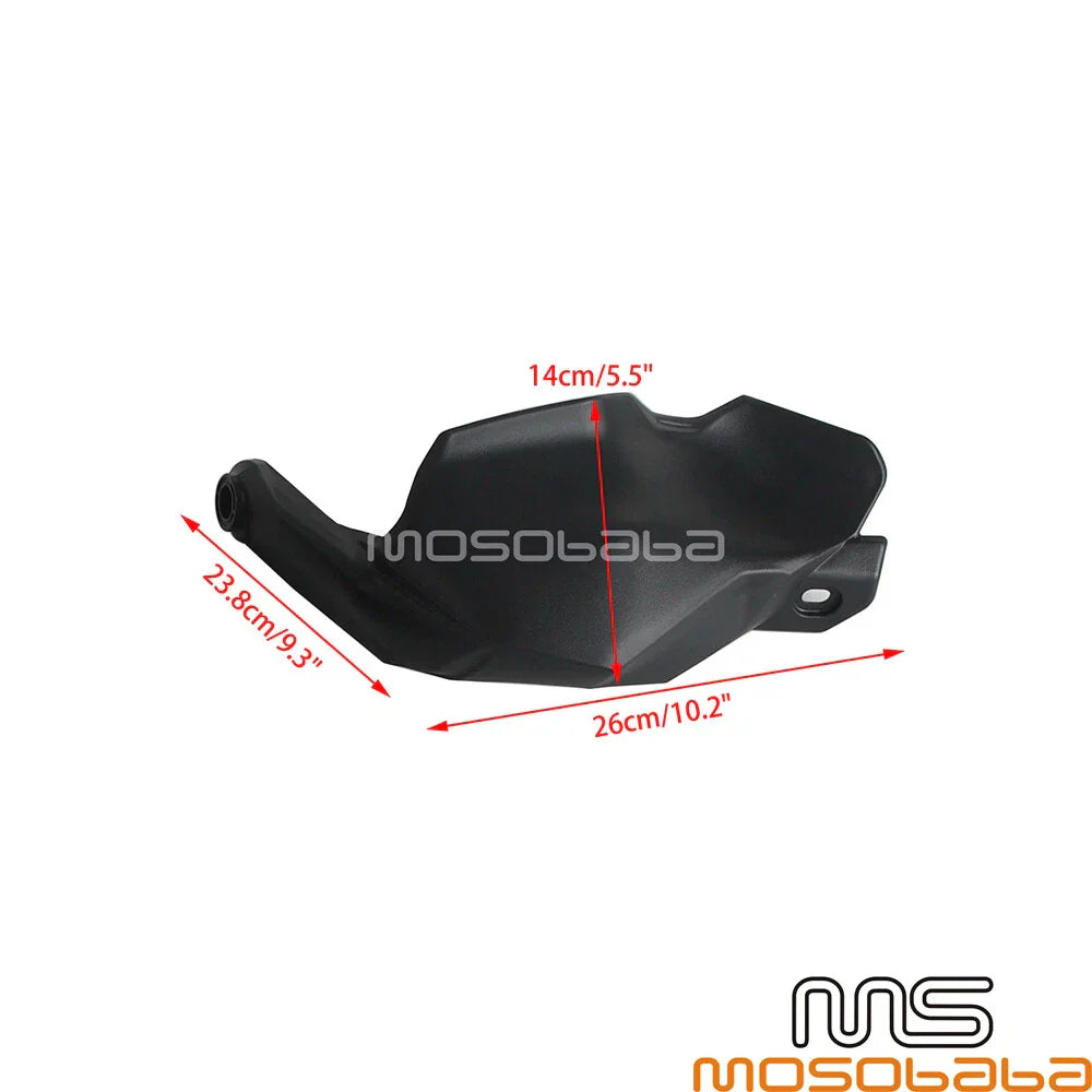 Black Hand Guards Protector Mount Kit for Kawasaki Versys 650 (2022-2024)