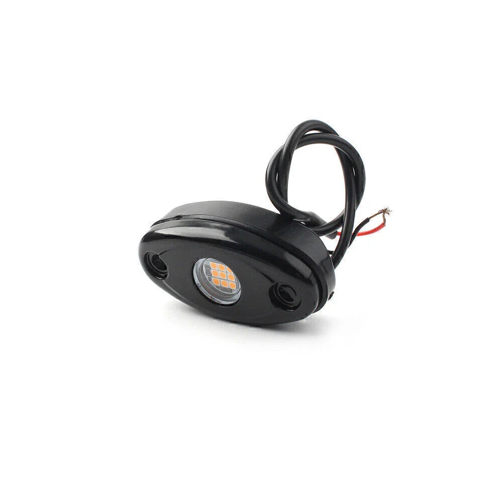 9W LED Yellow Rock Light Pods for JEEP Offroad Truck Underbody